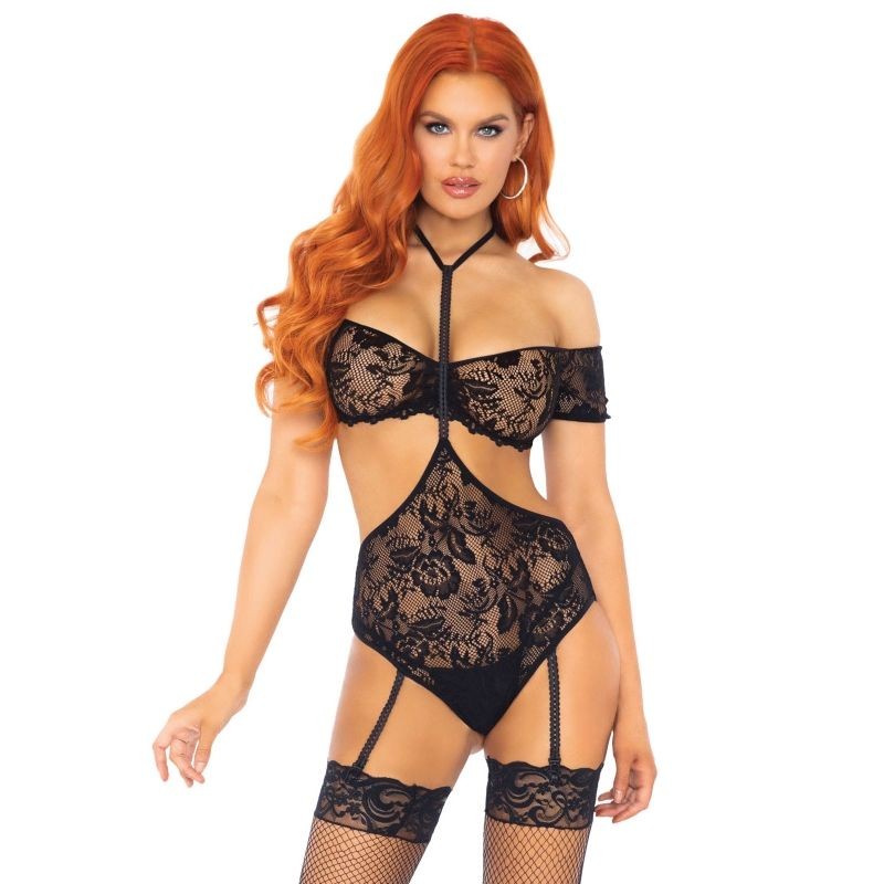 LEG AVENUE SET DOS PIEZAS TOP Y TEDDY M/L