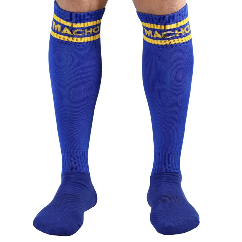 MACHO CALCETINES LARGOS TALLA UNICA AZUL