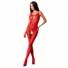 PASSION WOMAN BS090 BODYSTOCKING ROJO TALLA UNICA