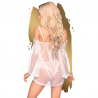 PENTHOUSE LIP SMACKER BABYDOLL BLANCO L/XL