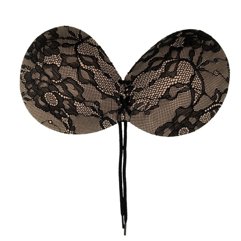 BYE BRA SUJETADOR ADHESIVO CON ENTRELAZADO Y BORDADOS TALLA B