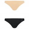 BYE BRA PACK 2 BRASILEÑAS NEGRAS Y BEIGE S