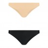 BYE BRA PACK 2 BRASILEÑAS NEGRAS Y BEIGE L