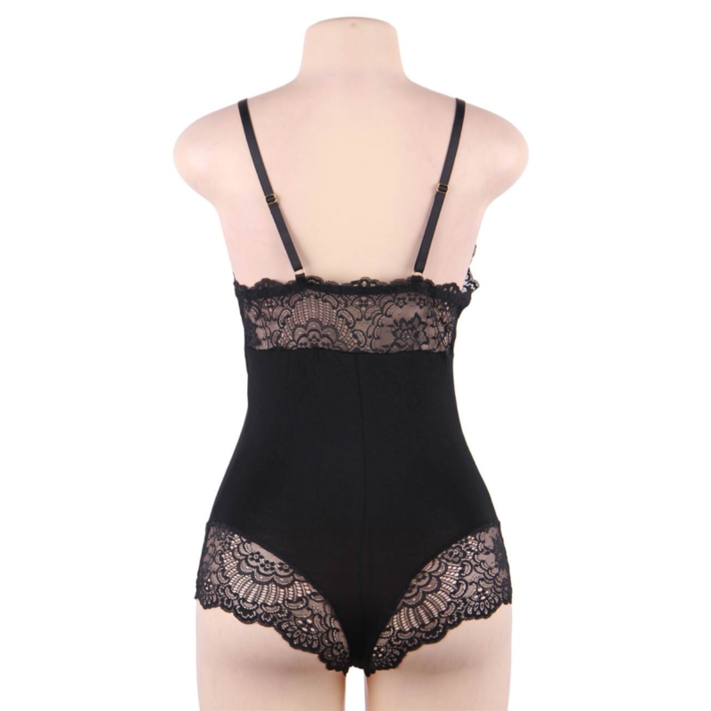 QUEEN LINGERIE TEDDY DE ENCAJES L/XL