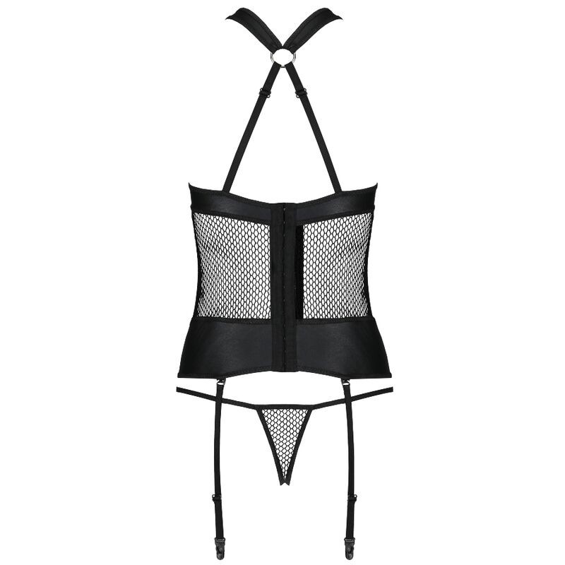 PASSION AMANDA CORSET CUERO ECOLOGICO L/XL