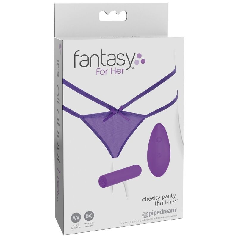 FANTASY FOR HER TANGA CON VIBRACION CHEEKY PANTY