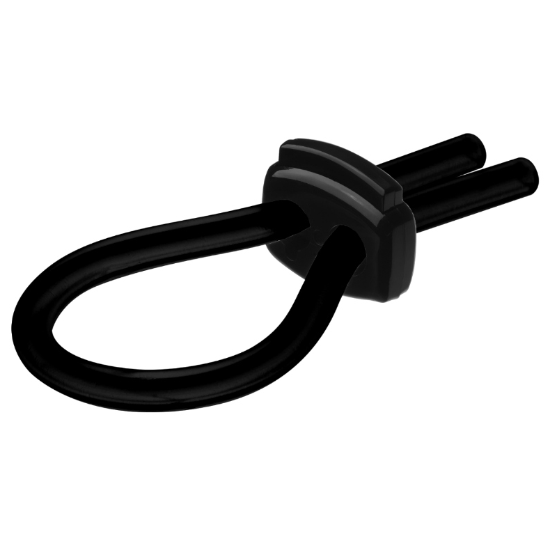 ERECTO MED ANILLO SILICONA PARA PENE NEGRO - M