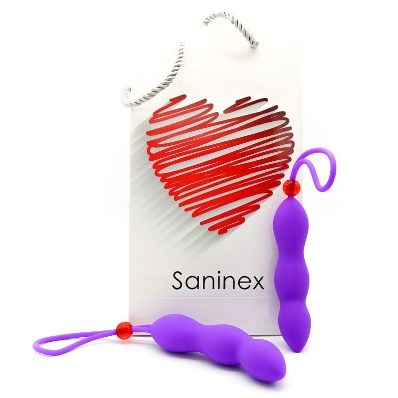 SANINEX CLIMAX PLUG ANAL CON ANILLO PENE LILA