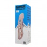 BAILE FUNDA EXTENSORA PENE CON VIBRACION Y STRAP NATURAL 13.5 CM