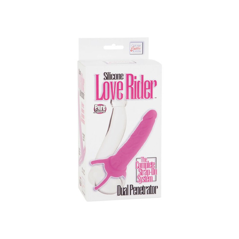 CALEX DUAL PENETRATOR DILDO CON ARNES ROSA