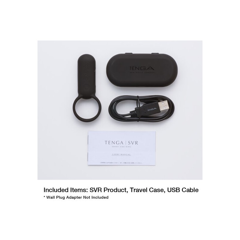 TENGA SVR SMART ANILLO VIBRADOR NEGRO