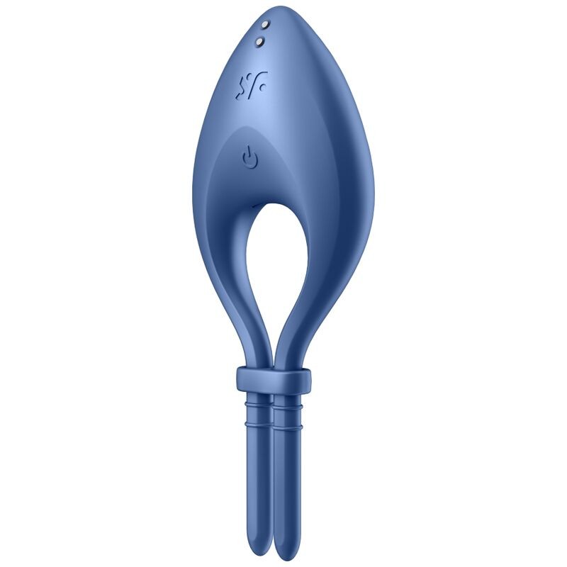 SATISFYER BULLSEYE ANILLO VIBRADOR - AZUL