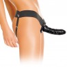 STRAP-ON CON DILDO HUECO 30.5 CM Y TIRANTES COLOR CARNE