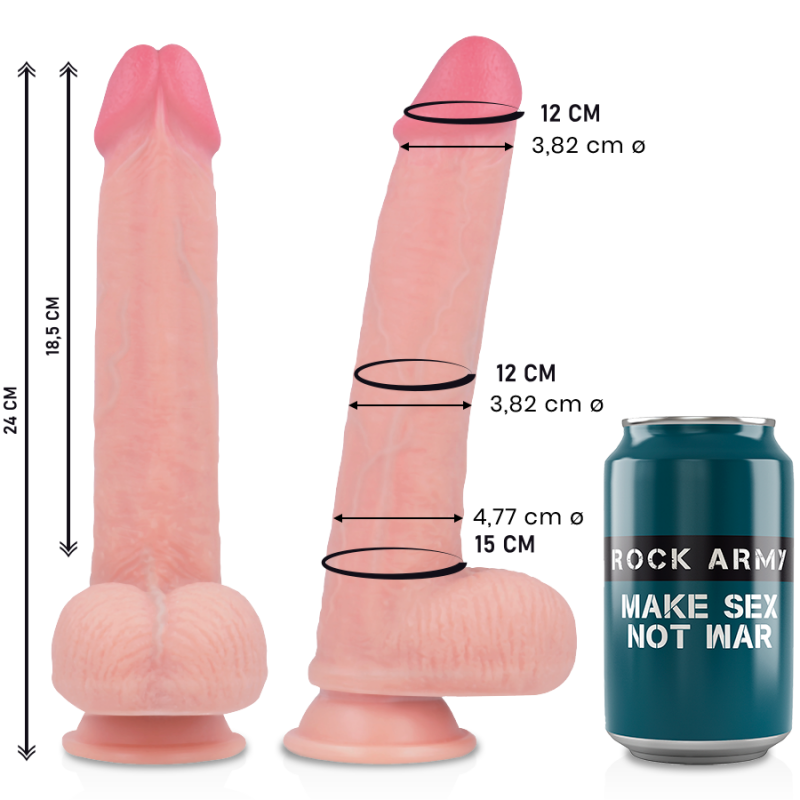 ROCKARMY LIQUID SILICONE DILDO PREMIUM KINGCOBRA 24CM