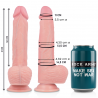 XRAY CLEAR DILDO REALISTA TRANSPARENTE 15.5CM X 3.5CM