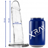 XRAY CLEAR DILDO TRANSPARENTE 19CM X 4CM