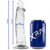 XRAY CLEAR DILDO TRANSPARENTE 18CM X 4CM