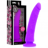 DIVERSIA DILDO FLEXIBLE CON VIBRACIÓN 18 CM - LILA