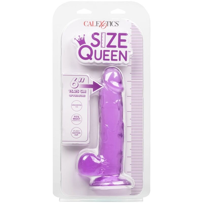 CALEX SIZE QUEEN DILDO - LILA 15.3 CM