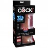 KING COCK PLUS 3D DILDO CON TESTICULOS 17 CM