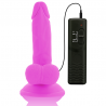 DIVERSIA DILDO FLEXIBLE CON VIBRACION 17 CM - LILA