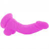 DIVERSIA DILDO FLEXIBLE CON VIBRACION 21.5 CM - LILA