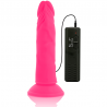 DIVERSIA DILDO FLEXIBLE CON VIBRACION 23 CM - PINK