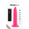 DIVERSIA DILDO FLEXIBLE CON VIBRACION 23 CM - PINK