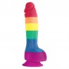 DIVERSIA DILDO FLEXIBLE CON VIBRACION 21.5 CM - ROSA