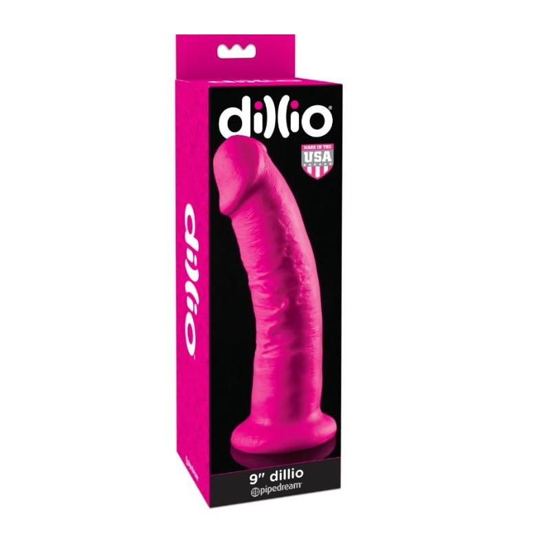 DILLIO DILDO CON VENTOSA ROSA 22.9 CM