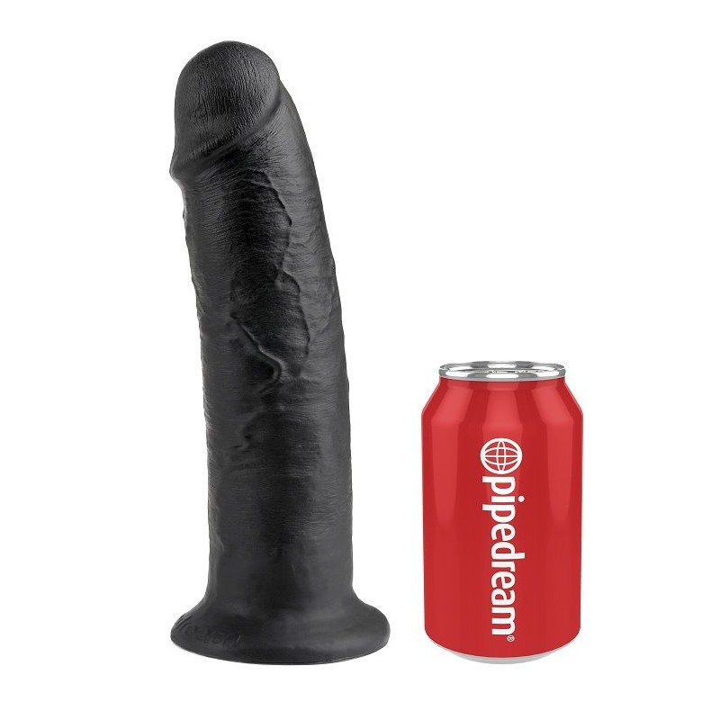 KING COCK 10" PENE NEGRO 25 CM