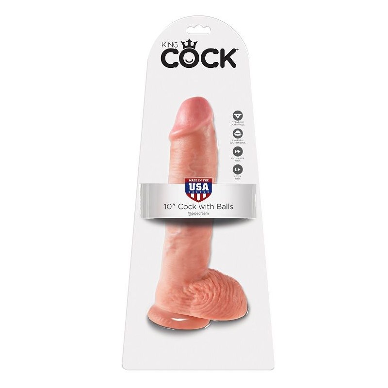 KING COCK 10" PENE REALISTICO NATURAL 26.5 CM