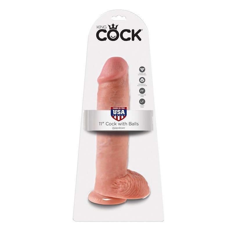 KING COCK 11" PENE REALISTICO NATURAL 28 CM