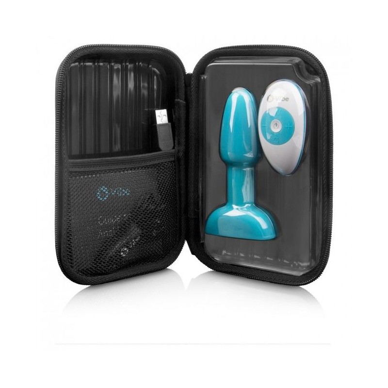 B-VIBE RIMMING CONTROL REMOTO ANAL PLUG  PETITE  TEAL