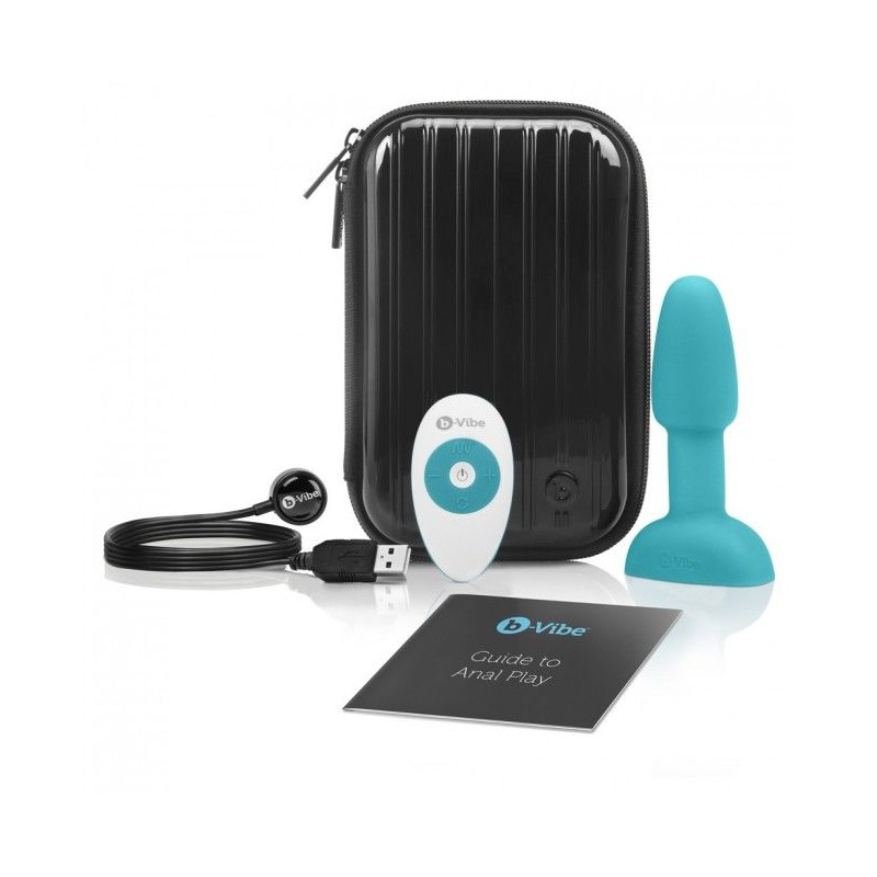 B-VIBE RIMMING CONTROL REMOTO ANAL PLUG  PETITE  TEAL