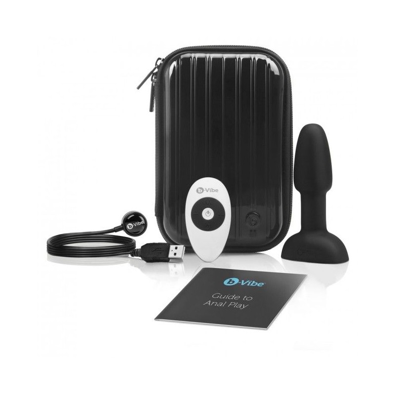 B-VIBE RIMMING CONTROL REMOTO ANAL PLUG  PETITE  NEGRO