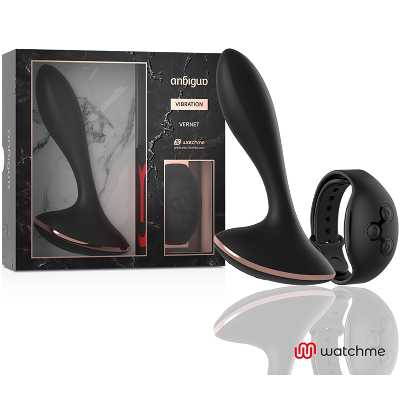 ANBIGUO WATCHME CONTROL REMOTO VIBRADOR PLUG ANAL VERNET