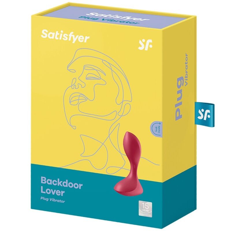 SATISFYER BACKDOOR LOVER PLUG ANAL VIBRADOR - ROJO