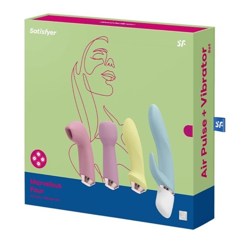 SATISFYER MARVELOUS FOUR - SET VIBRADOR & SUCCIONADOR