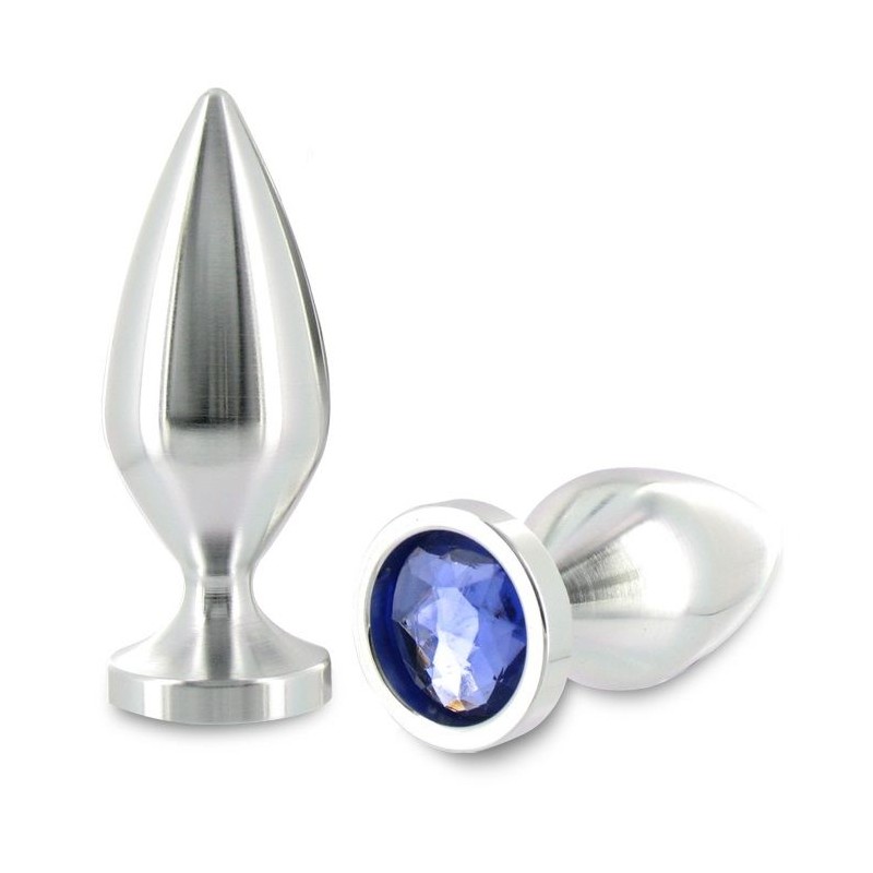 METALHARD ANAL PLUG ALIMINUM COLOR CRISTAL GRANDE 10.16CM