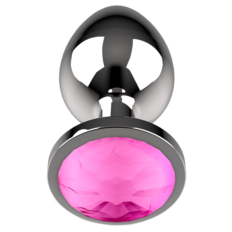 COQUETTE CHIC DESIRE PLUG ANAL DE METAL TALLA L CRISTAL PINK 4 X 9CM