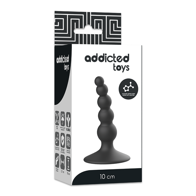 ADDICTED TOYS ANAL SEXUAL PLUG 10CM NEGRO