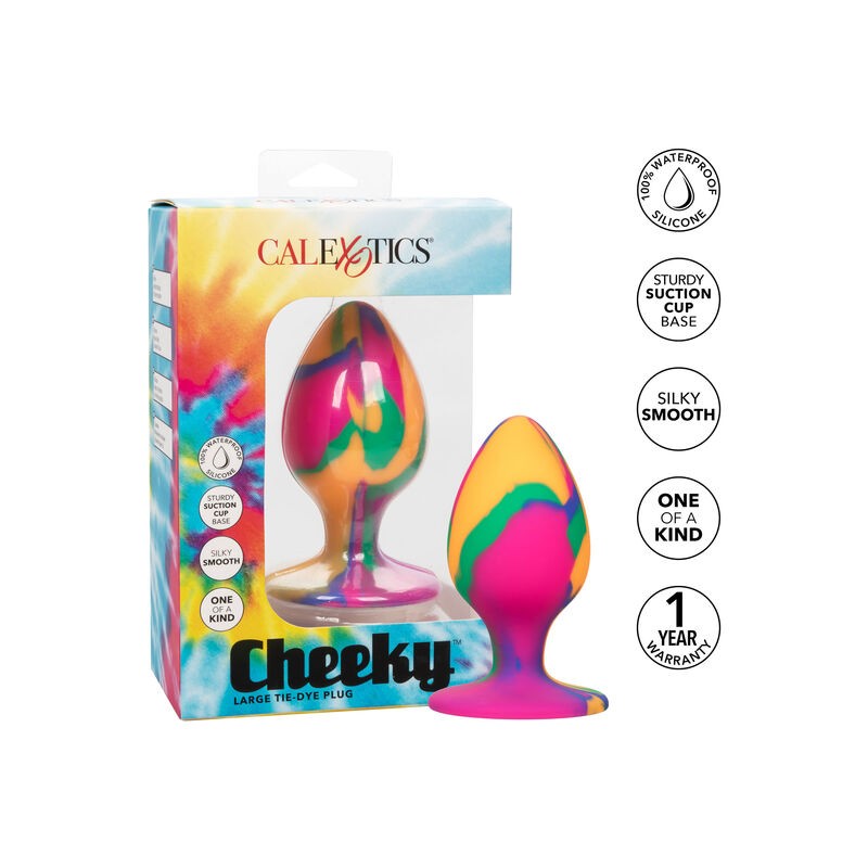 CALEX CHEEKY LARGE TIE-DYE PLUG ANAL