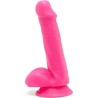 GET REAL - HAPPY DICKS DILDO 12 CM CON TESTICULOS AZUL