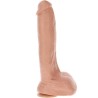 GET REAL - DILDO SILICONA 20,5 CM CON TESTICULOS NATURAL