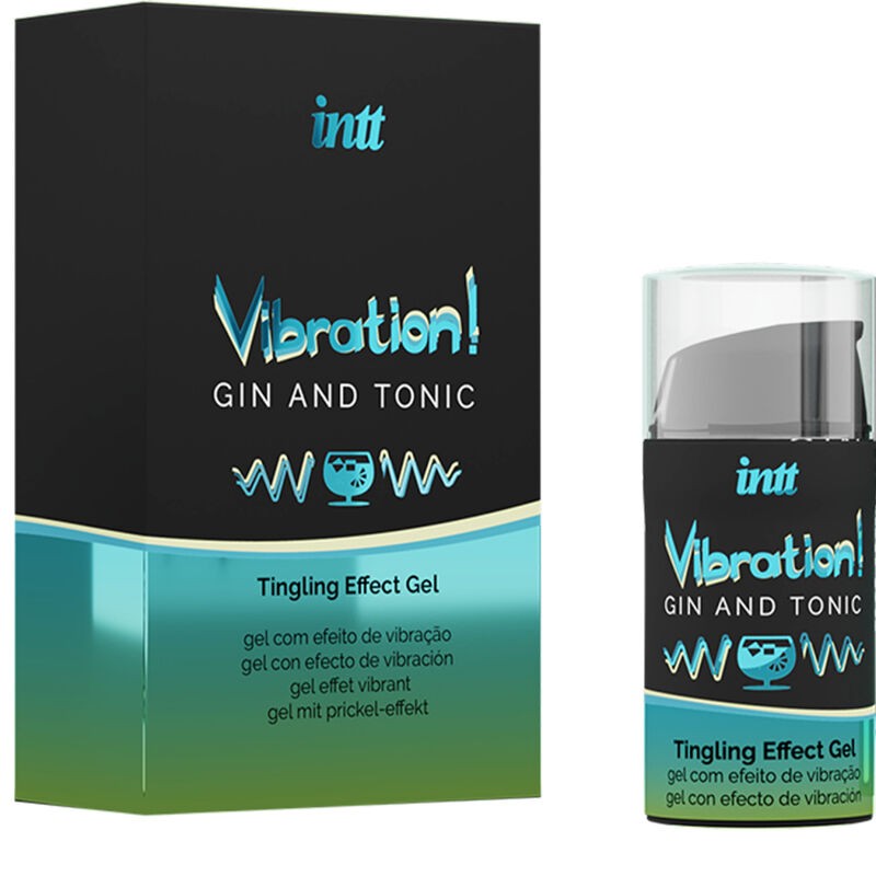 INTT - POTENTE ESTIMULANTE  ÍNTIMO GEL VIBRADOR LIQUIDO GIN & TONIC 15ML