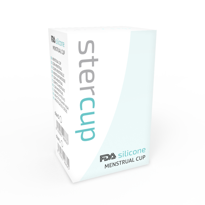 STERCUP COPA MENSTRUAL FDA SILICONE  TALLA S AQUAMARINA