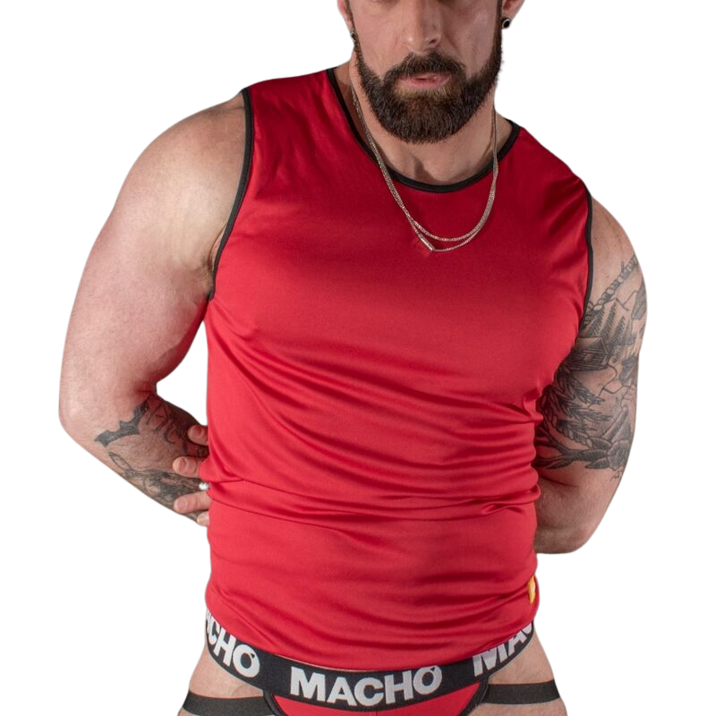 MACHO CAMISETA ROJA S/M