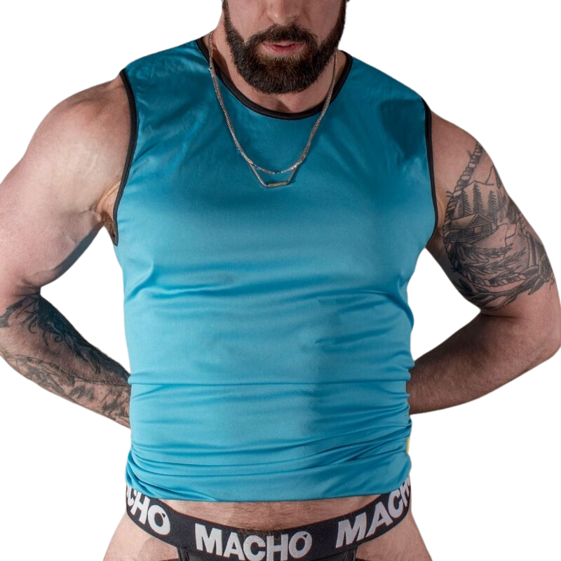 MACHO CAMISETA AZUL L/XL