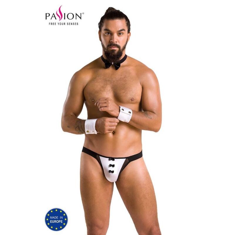 PASSION 036 SLIP ALFROJO NEGRO L/XL